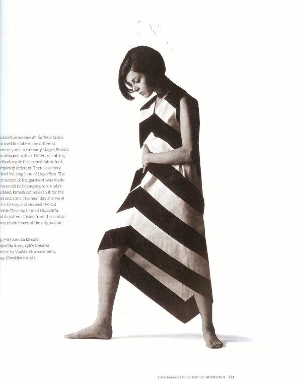 Another gorgeous creation by Annika Rimala for Marimekko in 1954. Do you recall what most women wore in the States in 1954?
