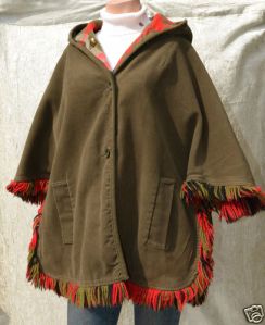 Vintage reversible poncho/cape on ebay. (Don't bother looking for it. I bought it.)