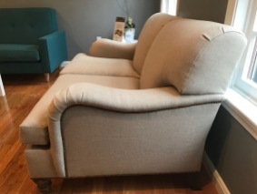 Pure-Upholstery-Chatham-loveseat-Salish-natural-walnut-stain-sideview2